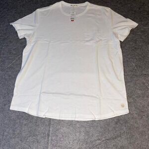 Marine Layer Heavy Slub Pocket Tee Antique Cream White Mens Size Marge M/L